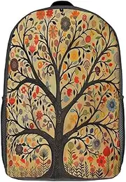 [WUSHAUALNS] School Bags Tree of Life School Bags School Backpack for Kid Big Capacity Bookbag Primary School Rucksack Bag for Girls Children Casual Daypack for Teen Girl Backpacks 17inch