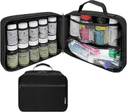 StarPlus2 Large Padded Pill Bottle Organiser, Medicine Bag, Case, Carrier for Medications, Vitamins, and Medical Supplies - Travel Medicine Organiser and Home Storage Med Bag - Black (Without Lock)