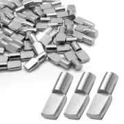 60pcs 6mm Shelf Pins Nickel Plated Shelf Support Peg Spoon Shaped Cabinet She...