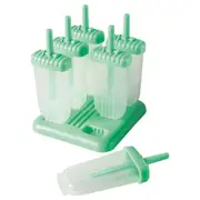 7pc Avanti Ice Block Mould/Tray Set Popsicle Maker Freezer Mold Container Green