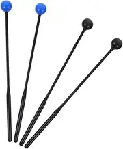LOLIPPYY 2Pairs Percussion Mallets for Xylophone and Marimba Durable Rubber Drumsticks with Polished Edges Lightweight and Easy to Grip for Beginners