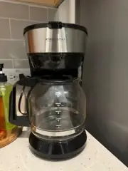 5-Cup Coffee Maker with Reusable Filter, Coffee Pot, Black Coffee Machine