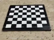 Black Marble Chess Set Top, Indoor Game Chess Board, New Year Eve Gifts Decors