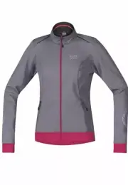 NWT GORE Bike Wear Womens Sz XL Gray Windstopper Soft Shell Jacket Jwelel 861310