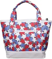 Azlov Golf Round AZ-MT03 306_Star Camotrico FR Cart Bag (Can Store 16.9 fl oz (500 ml) PET Bottles, 306_Star Camo Trico, FR