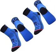 Anneome 2 Pair Cycling Socks Men's Women's Sports Mid-stocking Breathable Anti-slip Nylon