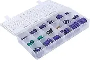 225pcs Set Seals Car Kit Chime Wrench Ac Service Kit Sizer Fuse Leak Temp Panel Rubber Sealing Gasket Sealing Gasket Washer Gasket Assortment Kit Sealing Ring Kit Abs Purple Mobestech