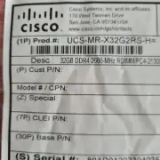 Cisco UCS-MR-X32G2RS-H 32GB (1X32GB) 2RX4 PC4-2666V DDR4 MEMORY