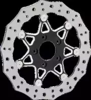 AN Floating Fr Brake Rotor 11.8in Procross Black Dyna Super Glide 06-13