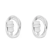 2x Crest 2m Piggy Back Plug 3-Pin Socket Power Extension Cord Lead Cable White