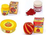 TOTA Roli Kumkum Chandan Tilak Paste Moli Kalawa Pooja Set of Ghee Diya Batti for Home - Pack of 4 (Total Weight - 300 Gram)