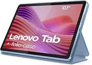 Lenovo Tab Tablet | 10.1 Inch Full HD Display | MediaTek G85 | 4GB RAM | 64GB eMMC | Android 14 | Polar Blue | Includes Folio Case