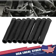 2500° 6" Spark Plug Wire Boots Protector Black Sleeve Heat Shield Cover 8 Pack (for: Honda)