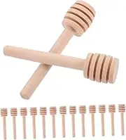 HOMOBABE 20pcs Wooden Honey Dippers Honey Stirring Sticks for Tea Coffee Milk Versatile Kitchen Tool for Easy Dispensing and Stirring