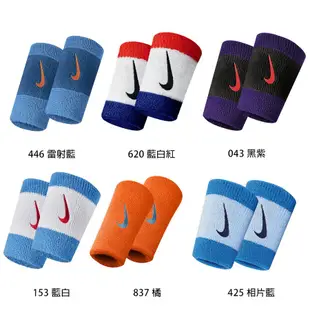 NIKE 吸汗 SWOOSH 加長腕帶 護腕 BASKETBALL系列 N0001586620OS 藍白紅 一雙