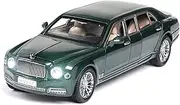 Scale Finished Model Car 1/24 for Bentley Mulsanne Simulation Alloy Luxury Car Model Diecast Pull Back Vehicle Gifts Miniature Replica Car(Green)