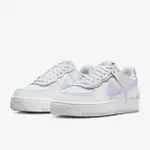 【NIKE 耐吉】休閒鞋 女鞋 運動鞋 厚底 W AF1 SHADOW 白紫 FN6335-102