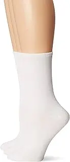 [No Nonsense] Women's Cotton Flat Knit Crew Sock 3-Pack