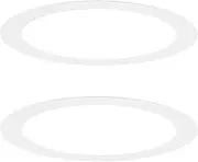 uxcell 2-Pack Goof Rings for 6 Inch Recessed Lights, 5.7" ID 7.3" OD Durable Steel Trim Ring Flush Mount White Can Light Trim Ring Cover for Ceiling Can Downlights