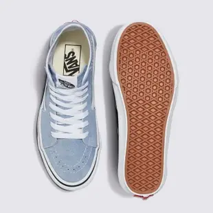 Vans SK8-HI 高筒 帆布皮革 灰藍色 VN0009QPDSB/ 23.5 cm