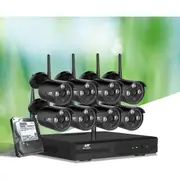 UL-Tech Wireless CCTV Security System 8CH NVR 3MP 8 Bullet Cameras 2TB