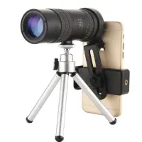 在飛比找蝦皮購物優惠-100 倍變焦雙筒望遠鏡帶手機夾,用於電影攝影