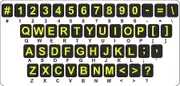 akachafactory Sticker Sticker Sticker Keyboard Alphabet Letter Computer Macbook Visually Impaired