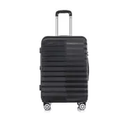 SwissTech Odyssey 76L/66cm Checked Travel Suitcase Luggage Trolley Bag Black
