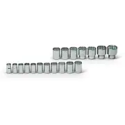 469 - 1/2Inch Drive 18 PCS Set- 12 Point Std. Metric Sockets, 12mm - 32mm