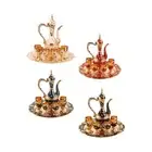 Luxury Coffee Pot Set 6 Cups Tea Serving Set for Wedding Bedroom Decoration
