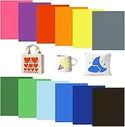Tintnut Infusible Transfer Ink Sheets - 12 Sheets 12"x10", Solid Color Sublimation Transfer Paper Bundle for Sublimation DIY T-Shirts Mug Tote Bags
