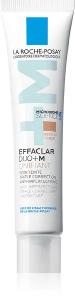 [La Roche Posay] La Roche-Posay Effaclar Duo+M Unifiant Light Toning Cream Hydrating Effect Medium Color 40 Ml
