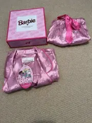 peter alexander Barbie Pink Satin Shortie Set In S