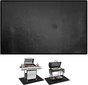 Grill Mats for Outdoor Grill, Outdoor Barbecue Fireproof Under Protective Mats, Under Mat, Outdoor Fire Resistant Pad, Foldable Floor Pads, BBQ Protector for Fire Pit