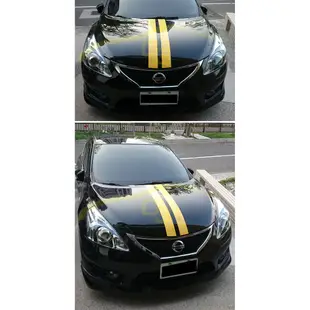 【C3車體彩繪工作室】引擎 蓋 車身 貼紙 造型 彩繪 4色 雙線 拉線 sport 賽車 車身膜 車標貼 汽車 運動