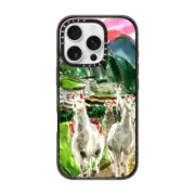 iPhone 16 Pro Impact Case MagSafe Compatible Machu Picchu Llama Party