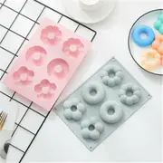 2pcs Silicone Mould Chocolate Donut Cake Muffin Baking Pan Cupcake Cake Tray AU