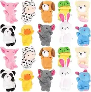 20 pcs Finger Puppet Animals for Adorable Hand Puppets with for Storytelling and Interactive Play Great for Learning and Imaginative Fun