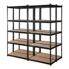 Giantz 4x1.8M Garage Shelving Warehouse Rack Pallet Racking Storage Shelve Black