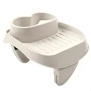Intex PureSpa Attachable Cup Holder for Spa Wall, Pool and Hot Tub Accessory for Drinks that Holds 2 Standard Sized Beverages, Tan, (8 Pack)