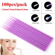 100/pack Dental Microbrush Micro Brush Applicator Tip Regular/Fine/Ultrafine ns