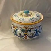 Italian Deruta Ricco Jar, Hand-Painted from Sorrento, ONE OF A KIND