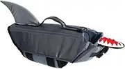 LUOZZY Dog Life Jacket Life Jacket for Dog Ripstop Pet Floatation Vest Saver Swimsuit Preserver for Pool Beach Boating - Grey L Size