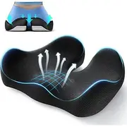 Ergonomic Memory Foam Seat Cushion, Extra Large Cushion for Office Chair, Pressure Relief Pillow Pad for Sciatica, Tailbone Back Pain, Long Sitting Support