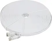 Cat 6 Ethernet Cable 100 Ft (30 Meters) Flat Slim Long Internet Network LAN Patch Cords, Cat6 High Speed Computer Wire