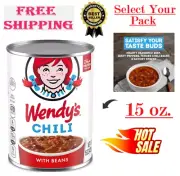 Wendy's Chili With Beans, Canned Chili, 15 oz.Select Your Pack