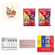Bulk 270-Pack of Assorted Mini Chocolate Bars - CRUNCH, Baby Ruth & 100 Grand