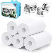 Printer Paper,5 Rolls for Kids Instant Print Camera,PBA-Free Printing Thermal Print Paper Set Portable Refill Print Paper