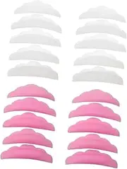 MERRYHAPY Reusable Eyelash Perming Pads Silicone Lash Shield Pads 4 Bags False Lash Patches Easy Clean for Women Girls