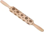 OFFSCH 1Pc Printed Rolling Pin Cookie Rolling Pin Baking Roller Cake Rolling ...